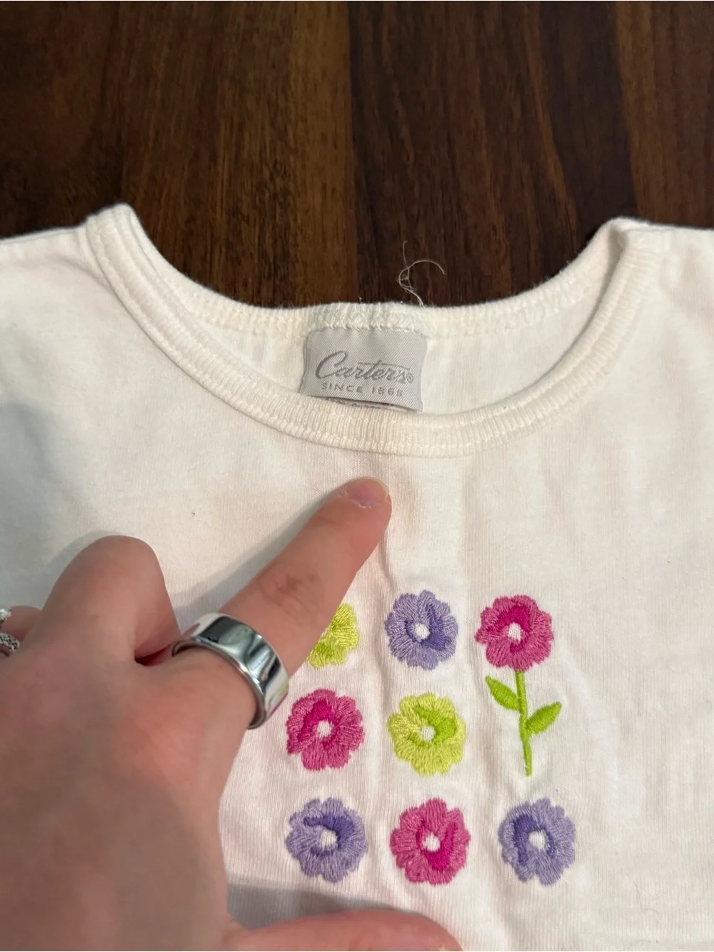 Baby girl vintage Carter’s shirt and shorts set